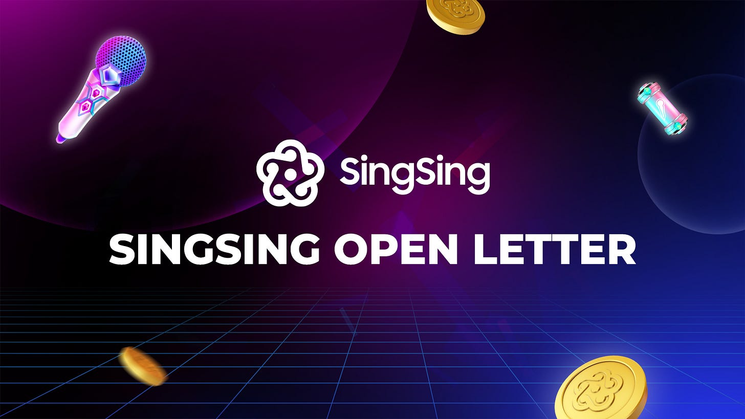 SingSing open letter